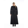 Herbst und Winter plus Größe abaya islamische Kleidung schwarz Farbe Langarm muslim Abaya